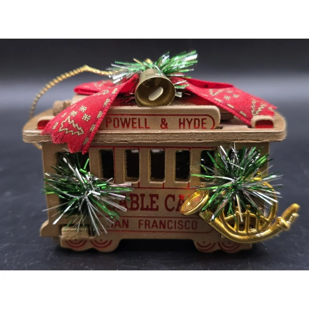 San Francisco Powell & Hyde St. Cable Trolley Car Christmas Ornament